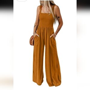 Dokotoo Women's Sleeveless Jumpsuit in Burnt Orange Size M